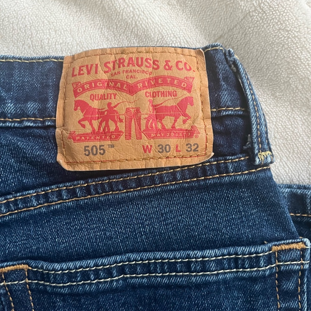 Levi's Dark Blue Women’s Straight Jeans - Picture 2 of 6